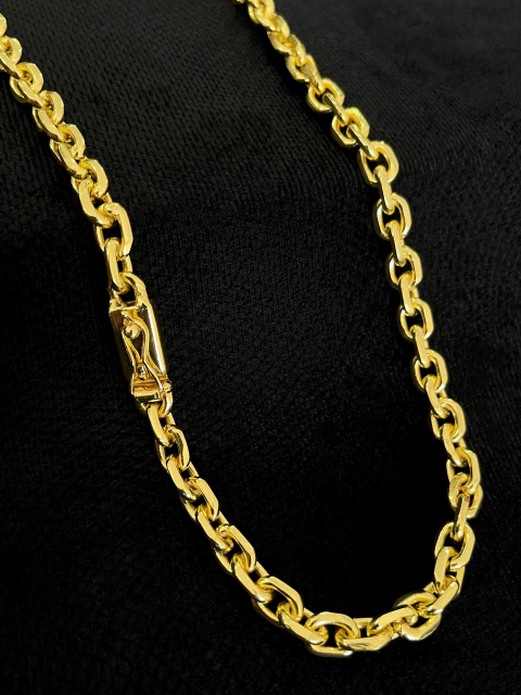 Corrente Cadeado fecho gaveta com trava - 8mm - 100g - 70cm - comprar online