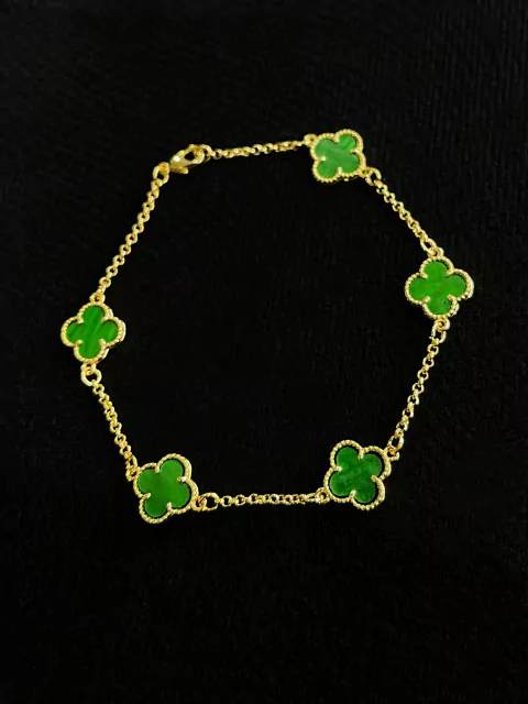 Pulseira Trevo Verde 2mm - 4g - 20cm - comprar online