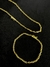 Kit Corrente + Pulseira Cadeado 3mm