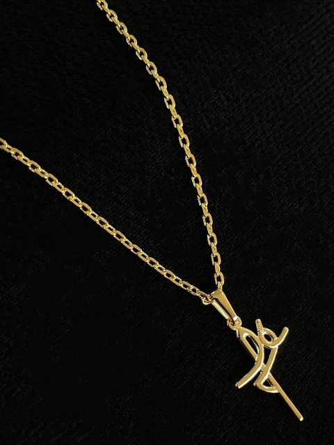 Kit Corrente Cadeado 2 + Pingente Fé - comprar online