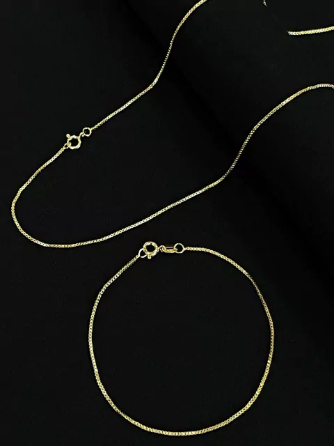 Kit Corrente + Pulseira Veneziana Curta 1,5mm - comprar online