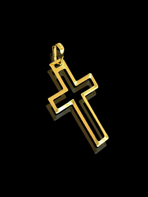 Pingente Crucifixo Vazado - 2,5 - 2,8x4,5cm - comprar online