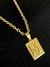 Kit Corrente Cadeado 4mm + Pingente Placa Letra - comprar online