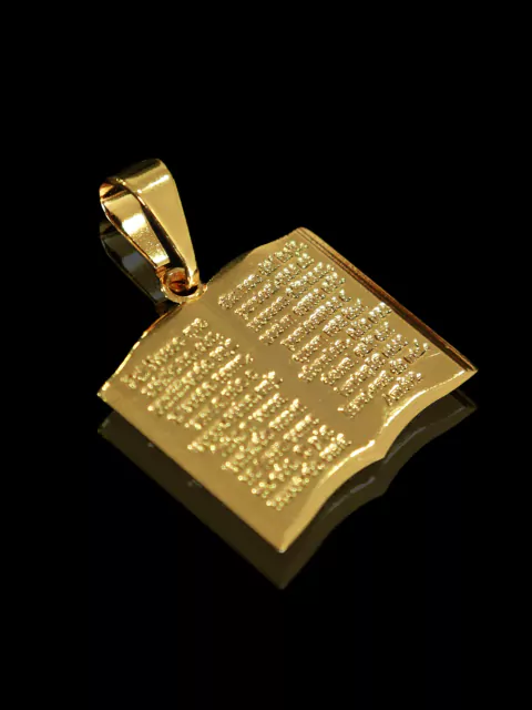 Pingente Bíblia Salmo Pai Nosso - 1g - 2x1,5cm - comprar online