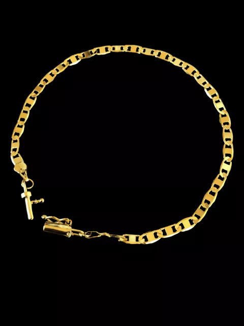 Pulseira Piastrine fecho canhão com trava 3,5mm - 3g - comprar online