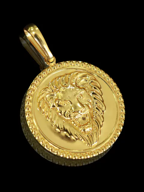 Pingente Redondo Leão - 3g - 2,5x2,5cm - comprar online