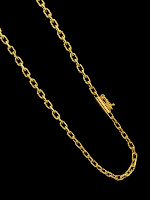 Corrente Cadeado fecho canhão com trava 3mm - 10g - comprar online