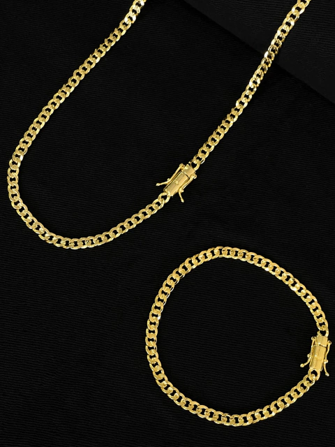 Kit Corrente + Pulseira Grumet 4mm Marcação 750 - comprar online