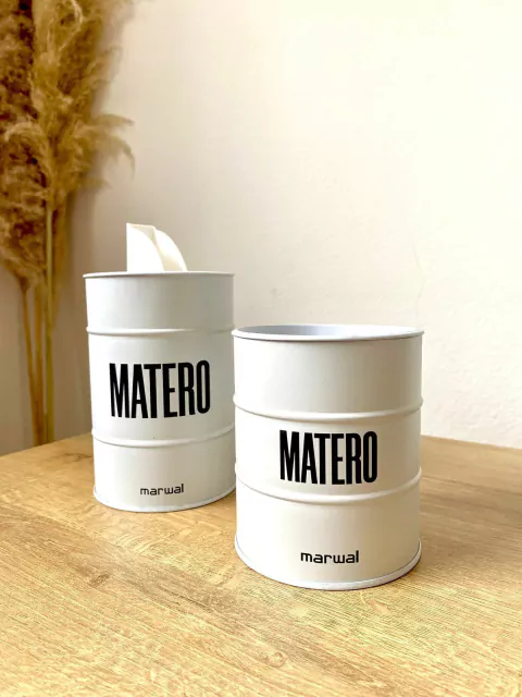 Set de latas | Matero blanco
