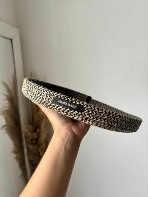 Centro de mesa de Yute Negro - comprar online