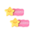 Aplique de Resina - AI - Estrella con Tira Rosa x 5 unidades - tienda online