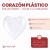 Corazon Plastico Encastrable 10cm x 12 unidades - comprar online