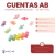 Cuentas AB Multicolor - Caramelo 16x8mm x 25gr 57u en internet
