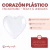 Corazon Plastico Encastrable 8cm x 12 unidades - comprar online