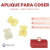 Apliques para Coser Relieve - Osito 3cm x 10 unidades - CandyCraft
