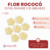 Imagen de Florcitas Rococo Extra Grandes sin cabo x 12 unidades
