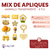 Apliques - Mix Amarillo Transparente x11u SKU 1540 - CandyCraft Souvenirs en Once