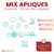 Mix de Apliques Rainbow x 25gr 190 unidades