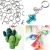 Argollas de union - Niqueladas - x 500 unidades - CandyCraft Souvenirs en Once