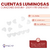 Cuentas Luminosas Corazones 8x10mm x 25gr 65u - tienda online