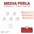 Media Perla Tornasol 6mm 9200u x500gr Bolson - tienda online