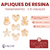Apliques Transparentes x 15 unidades