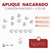 Imagen de Aplique Nacarado Corazón Punteado 10mm 200u x 25gr