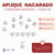 Aplique Nacarado Corazón Punteado 10mm 500gr - 4000 unidades - CandyCraft Souvenirs en Once