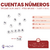 Cuentas Numeros Redondos 6mm 160u x25gr - CandyCraft Souvenirs en Once