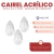 Cairel Acrilico Gota 4,5 x 2cm x Bolson 80 unidades - CandyCraft