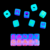 Letras Cuentas Luminosas Cubo 6x6mm 150u x 25gr - tienda online
