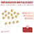 Perla Separador Metalizado 4mm Dorado x 25gr - 700u en internet