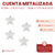 Cuenta Metalizada Estrella Plateada 8mm x 25gr - 270u en internet