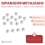 Perla Separador Metalizado 4mm Plateado x 25gr - 700u - comprar online