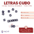 Letras Cubo 6x6mm VOCALES Negro Letra Blanca 160u x25gr - comprar online