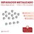 Perla Separador Metalizado 6mm Niquel x 25gr - 230u - comprar online