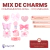 Mix de Charms Complementos Rosa x10u en internet