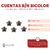 Cuentas B/N Bicolor Estrellas 18mm x Bolson 500gr - 350u - CandyCraft Souvenirs en Once