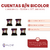 Cuentas B/N Bicolor Caramelos 21x17mm x Bolson 500gr - 327u - CandyCraft Souvenirs en Once