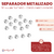 Perla Separador Metalizado 4mm Plateado x Bolson 500gr - 14000u en internet