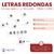 Letras Redondas 6mm VOCALES Blanco Letra Negra x Bolson 500gr 3200u - comprar online
