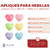 Corazones Cubicos 20mm para Clips y Hebillas x10u - CandyCraft Souvenirs en Once
