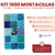 Kit 1500 Mostacillas 4mm + Tanza Elastica - Forma Rectangular en internet