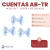 Imagen de Cuentas AB-TR Moño Gift 22x29mm x Bolson 500gr - 150 unidades