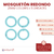 Mosqueton Redondo 25mm Colores x 5 unidades - tienda online