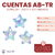 Cuentas AB-TR Estrellas 20mm x Bolson 500gr - 250 unidades - CandyCraft Souvenirs en Once
