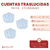 Cuentas Traslucidas Patitas 25x23mm x 5 unidades - CandyCraft Souvenirs en Once