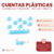 Cuentas Plasticas 6mm Veraniegas x500g - 4600 unidades