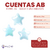 Cuentas AB Estrellas 20mm x Bolson 500gr - 250 unidades
