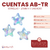 Cuentas AB-TR Estrellas 20mm x 5 unidades - CandyCraft Souvenirs en Once